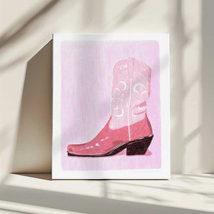 Tablou canvas „P&amp;c Cowgirlboot” de Jenny Liz Rome