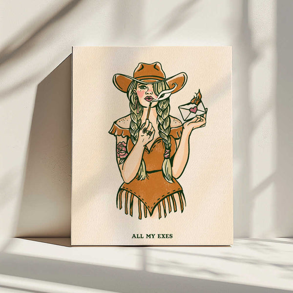 Tablou canvas „All My Exes 2” de The Whiskey Ginger