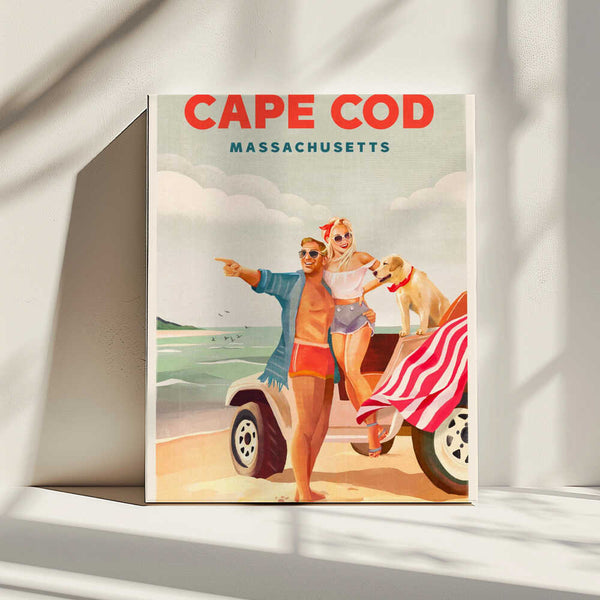 Tablou canvas „Cape Cod Massachusetts Summer Beach Art” de The Whiskey Ginger