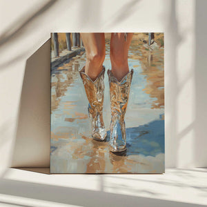 Tablou canvas „Silver Cowgirl” de Pictufy Studio