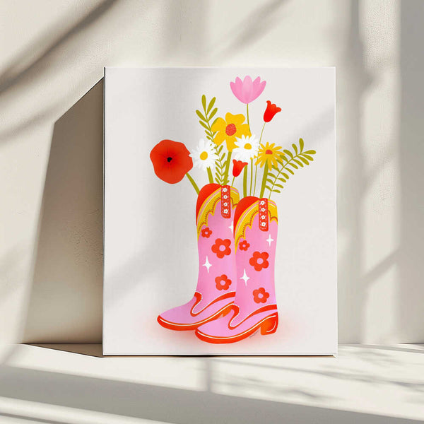 Tablou canvas „Cowgirl Boots” de Baroo Bloom