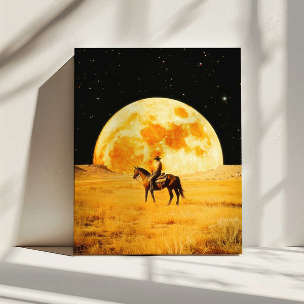 Tablou canvas „Lunar Cowboy” de Taudalpoi