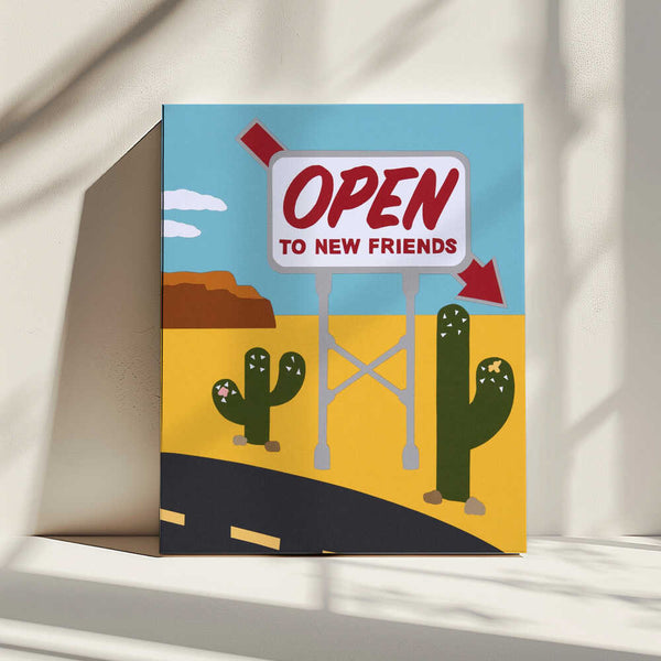 Tablou canvas „Open To New Friends” de Rankin Willard