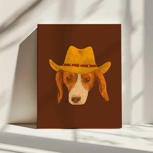 Tablou canvas „Nala The Cutest Cowgirl Pup” de Anyone Can Yeehaw