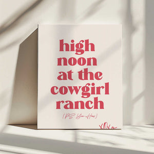 Tablou canvas „Cowgirl” de Oju Design