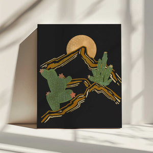 Tablou canvas „Rocky Mountain and Cactus” de Nikita Jariwala