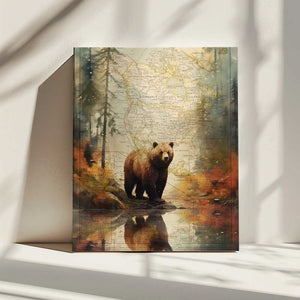 Tablou canvas „Grizzly 2” de thomas chedeville