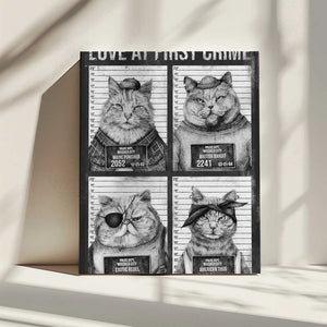 Tablou canvas „Love At First Crime” de Mike Koubou