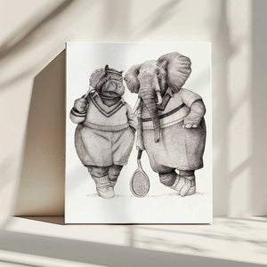 Tablou canvas „Gentlemen of the Court” de Mike Koubou