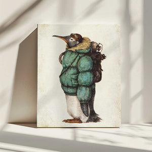 Tablou canvas „Penguin Adventurer” de Mike Koubou