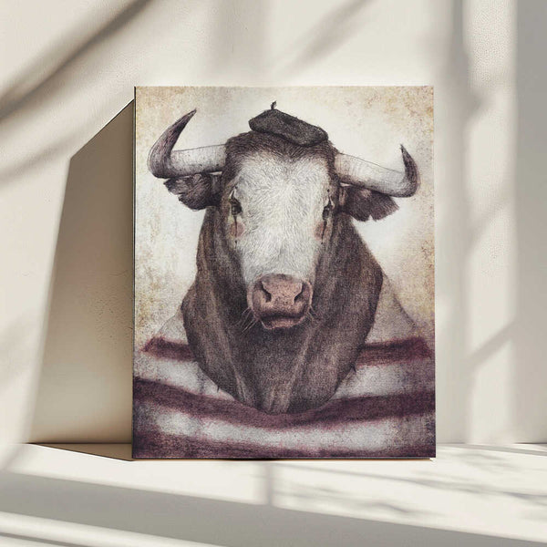 Tablou canvas „Bovine Chic Style” de Mike Koubou