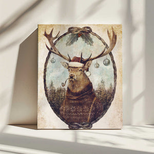 Tablou canvas „Thinking Wild Christmas” de Mike Koubou