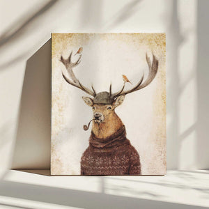 Tablou canvas „Winter Stag” de Mike Koubou