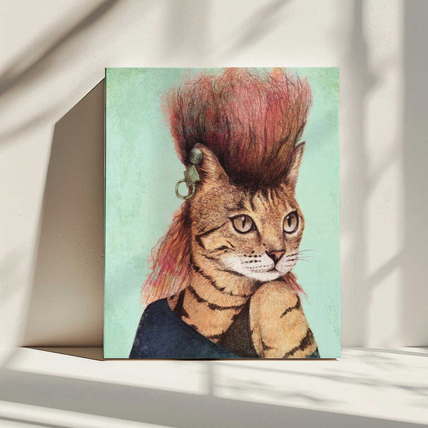 Tablou canvas „Stylish Tabby Cat” de Mike Koubou