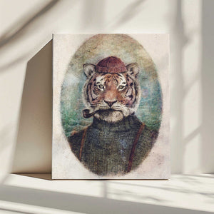 Tablou canvas „Gentleman Tiger” de Mike Koubou
