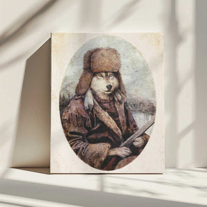 Tablou canvas „The Huntsman Wolf” de Mike Koubou