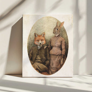 Tablou canvas „The Foxes” de Mike Koubou