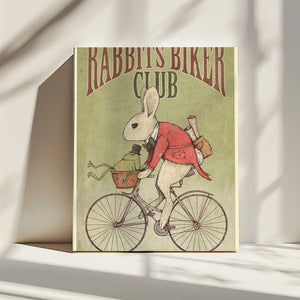 Tablou canvas „Rabbits Biker Club” de Mike Koubou