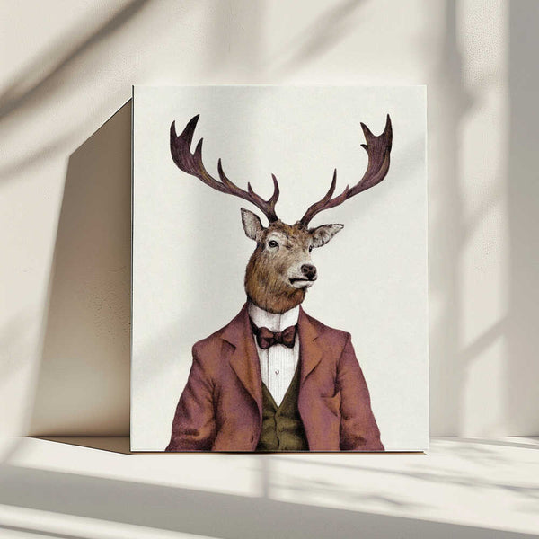 Tablou canvas „A deer With Human Attire—wearing” de Mike Koubou