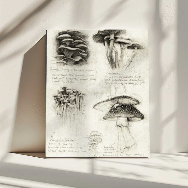 Tablou canvas „Various Botanical Mushrooms” de Mike Koubou