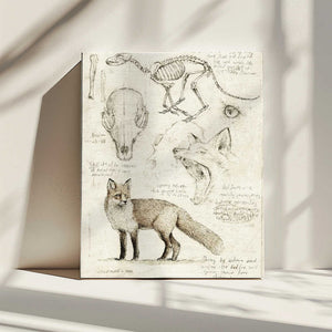 Tablou canvas „Fox Anatomy Illustration” de Mike Koubou