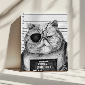 Tablou canvas „Cat With An Eye Patch” de Mike Koubou