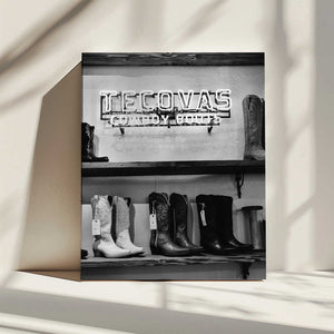 Tablou canvas „Tecovas Cowboy Boots” de Del Mundo Imagery