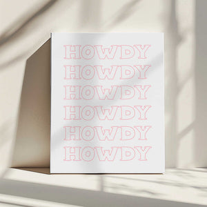 Tablou canvas „Pink Howdy” de Jolly and Dash
