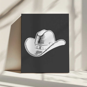Tablou canvas „Black Cowboy Hat” de Jolly and Dash