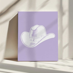 Tablou canvas „Purple Cowboy Hat” de Jolly and Dash