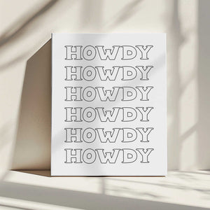 Tablou canvas „Black Howdy” de Jolly and Dash