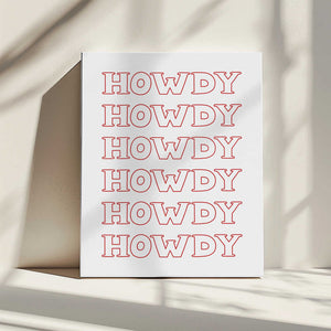 Tablou canvas „Red Howdy” de Jolly and Dash