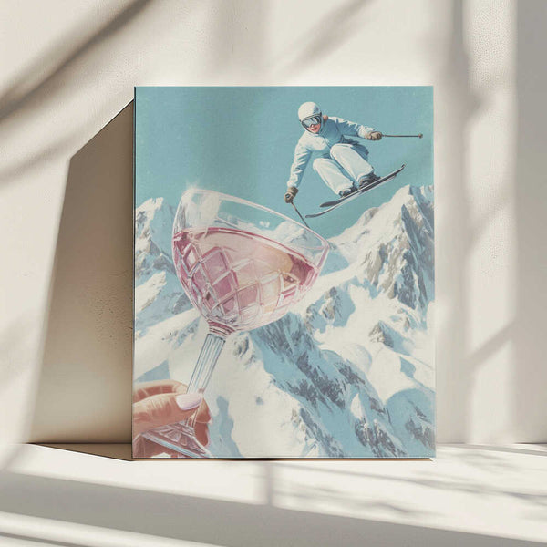 Tablou canvas „Sip and Ski” de Andreas Magnusson