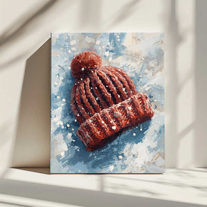 Tablou canvas „Mütze im Schnee” de Ohkimiko