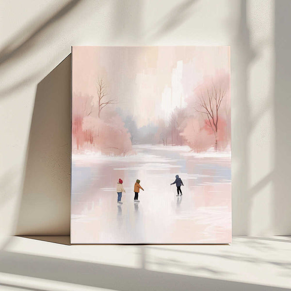 Tablou canvas „Schlittschuhlaufen” de Ohkimiko