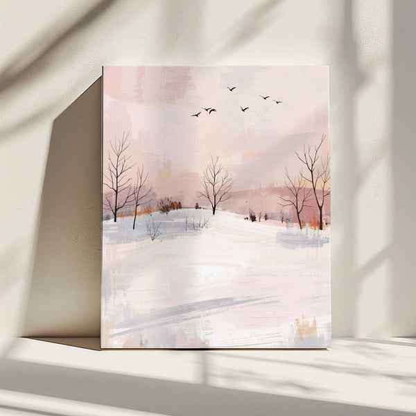 Tablou canvas „Vögel im Winter” de Ohkimiko
