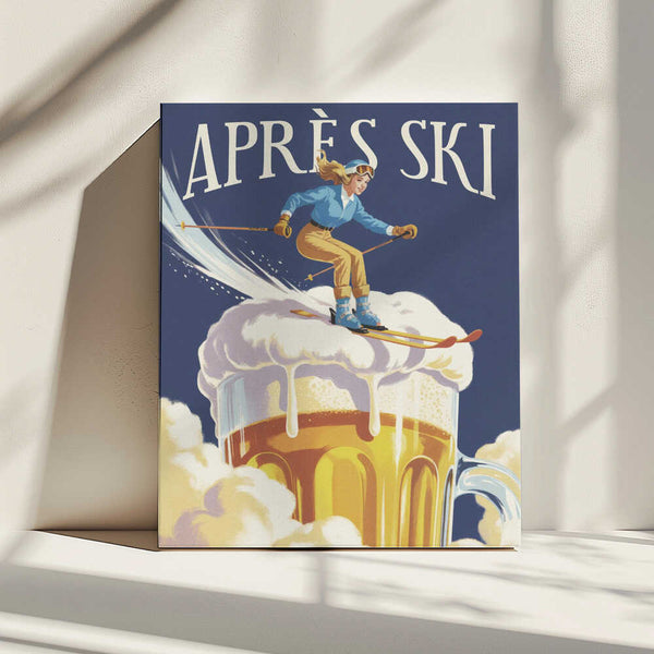 Tablou canvas „Apres Ski Vintage” de Andreas Magnusson