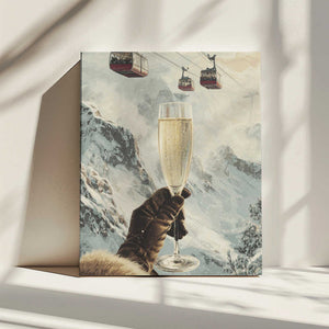 Tablou canvas „Bubbly Skiing” de Andreas Magnusson