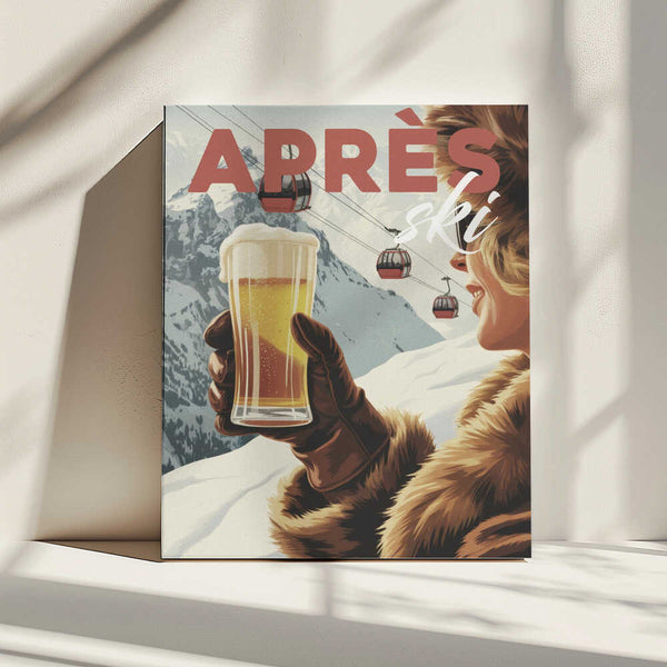 Tablou canvas „Apres Ski Alpine” de Andreas Magnusson