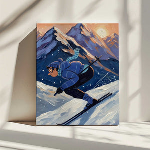 Tablou canvas „The joy of skiing” de HUGO
