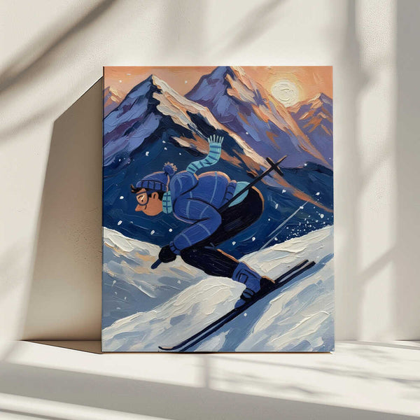 Tablou canvas „The joy of skiing” de HUGO