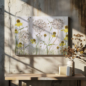 Tablou canvas „Alliums and heleniums” de Mandy Disher
