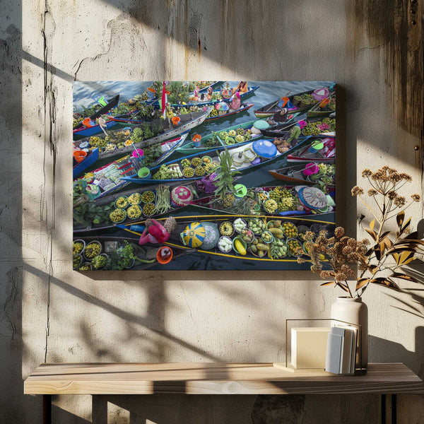 Tablou canvas „Banjarmasin Floating Market” de Fauzan Maududdin