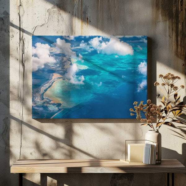 Tablou canvas „Sand Beach meets ocean” de Wei (David) Dai