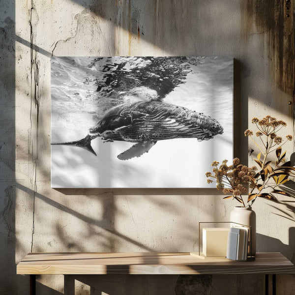 Tablou canvas „Humpback whale calf” de Barathieu Gabriel