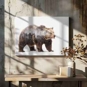 Tablou canvas „Bear” de Angyalosi Beáta