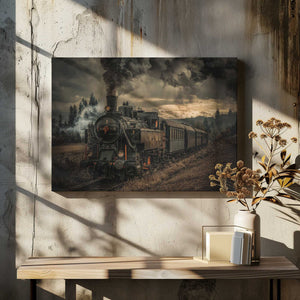 Tablou canvas „Gold digger train” de Hubert Bichler