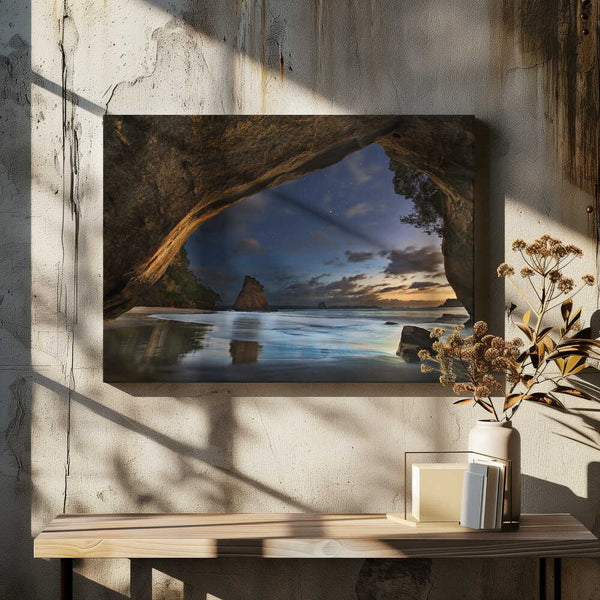 Tablou canvas „Cathedral Cove” de Yan Zhang