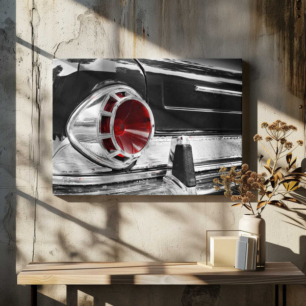 Tablou canvas „US classic car 1963 New Yorker rear abstract” de Beate Gube