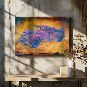 Tablou canvas „Vintage firetruck” de Rafal Kulik